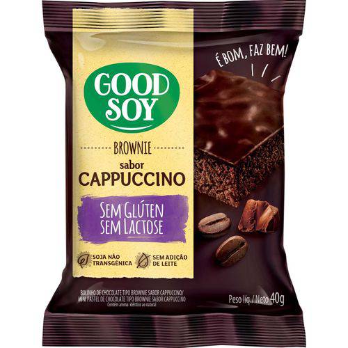 Brownie Goodsoy Capuccino Caixa 10 X 40 G