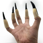 Bruxa Zombie 10pcs dedos falsos unhas conjunto de tampa Costume Party Halloween Decoração Prop Bruxa Fantasma Garras Dedo Falso