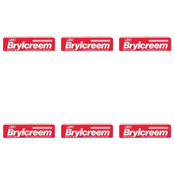 Brylcreem Creme Modelador Vermelho 40g (Kit C/06)