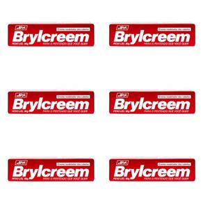 Brylcreem Creme Modelador Vermelho 80g - Kit com 06