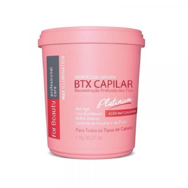 Btox Capilar Argan Platinum Matizada For Beauty 1kg
