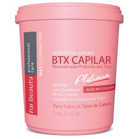 Btox Capilar Argan Platinum Matizada For Beauty