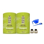 2 Btx Capilar De Quiabo Mundo Organic 1kg +2 Óleo + Kit Cumbuca
