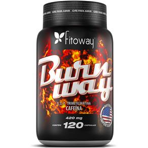 Burnway Cafeína 420mg com 120 Cápsulas - Fitoway