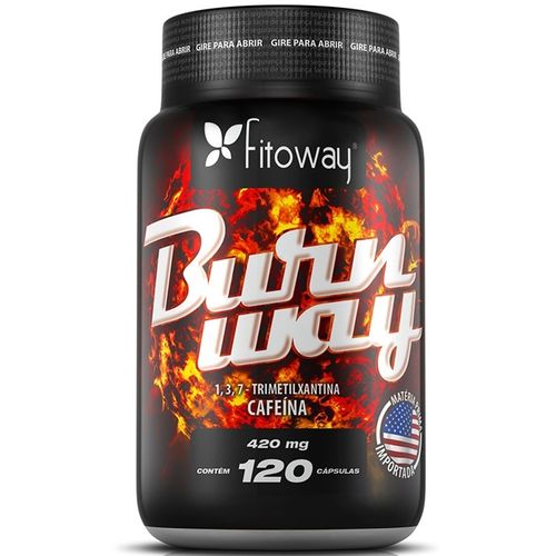 Burnway Cafeína Fitoway - 120 Caps