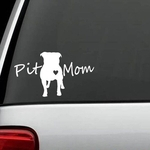 C?o Pitbull reflexiva imperme¨¢vel Pit Mom Pitbull Decal etiqueta do carro Decora??o