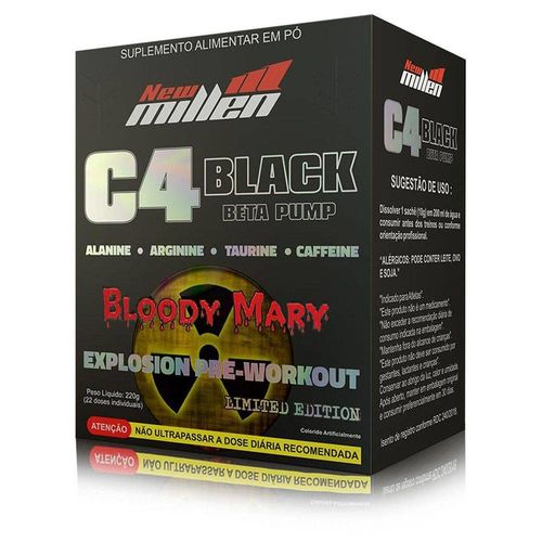 C4 Black Beta Pump Bloody Mary 22 Doses New Millen