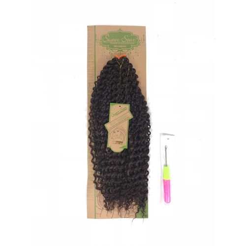 Cabelo 100% Orgânico Cacheado Crochet Braid Cor: Chocolate