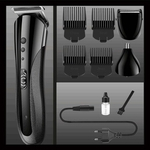 Cabelo Barber Profissional Elétrica Clipper careca Beard Trimmer cabelo para MenCutter elétrica recarregável Haircut Máquina