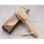 Handle cabelo cavalo Beard escova cabeleireiro Massagem Comb escova de banho de madeira com corda