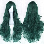 Cabelo Curly Cosplay Wig Partido resistente preto roxo 20 cores Longo Mulheres perucas sintéticas do cabelo do calor