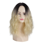 Cabelo curto encaracolado Natural Lifelike Fibra Wigs Hetero Synthetic Hair Styling