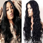 Fashion middle part Wig hair long hair natural black fluffy big wave natural wave hair wigs synthetic wigs hairpieces hairpiece