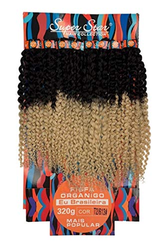 Cabelo Orgânico Mega Hair Cacheado Aplique 55/60/65cm 320g T227