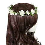 Cabelo Wedding Flower Headband Garland Crown Festival grinalda BOHO Floral Headband (Branco)