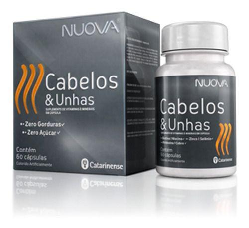 Cabelos e Unhas Nuova - 60 Cápsulas - Catarinense Pharma
