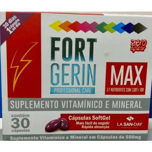 Cabelos Fortes - Fort Gerin Hair 30cps La San Day - Nova Embalagem
