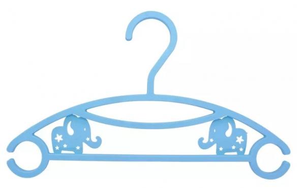Cabide Infantil Elefantinho Azul - 6 Unidades - Clingo