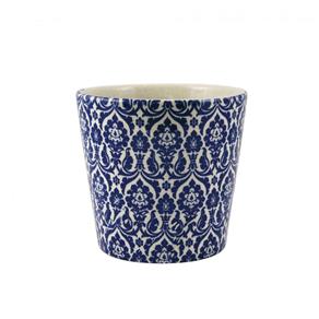 Cachepô Vintage em Cerâmica 13,5cmx14cm Mart Collection - Caixa com 2 Unidade - Azul