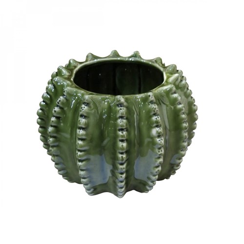 Cachepot Cerâmica Barrel Cactus Urban Verde