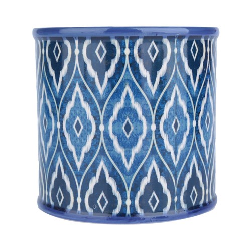 Cachepot Cerâmica Rounded Marrocan Urban Azul