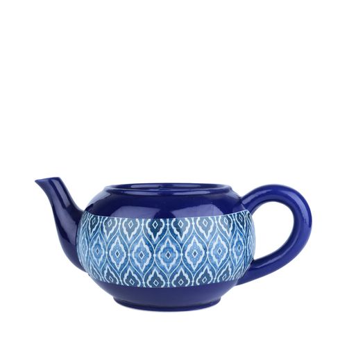 Cachepot Cerâmica Teapot Marrocan Urban Azul