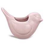 Cachepot Pássaro Rosa em Cerâmica 8729 Mart
