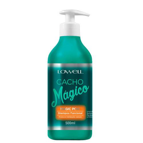 Cacho Mágico Lowell Shampoo Funcional Limpa Sem Ressecar 500ml