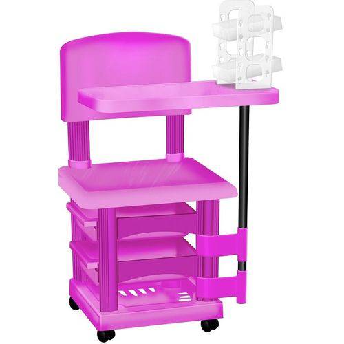 Cadeira Cirandinha Pink para Manicure com Display para Esmaltes