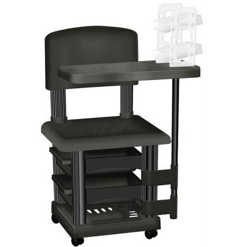 Cadeira Cirandinha Preto para Manicure com Display para Esmaltes Santa Clara