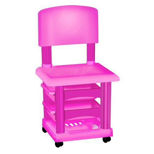 Cadeira Cirandinha Simples Pink para Manicure - Santa Clara