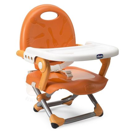Cadeira de Alimentação Assento Elevatório Pocket Snack Mandarino (6m+) - Chicco