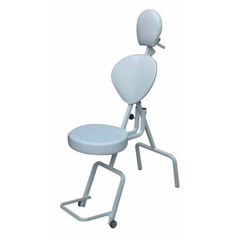 Cadeira de Maquiagem e Design de Sobrancelhas Branca