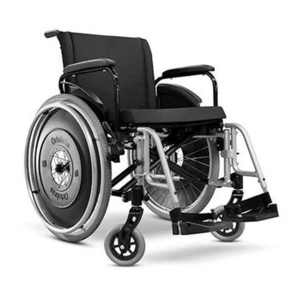 Cadeira de Rodas Alumínio AVD 44 Cm Prata - ORTOBRAS