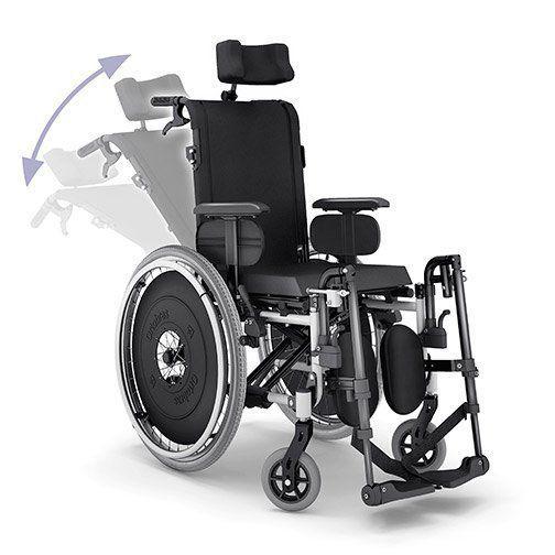 Cadeira de Rodas Alumínio AVD Reclinável 42 Cm Preta - Ortobras