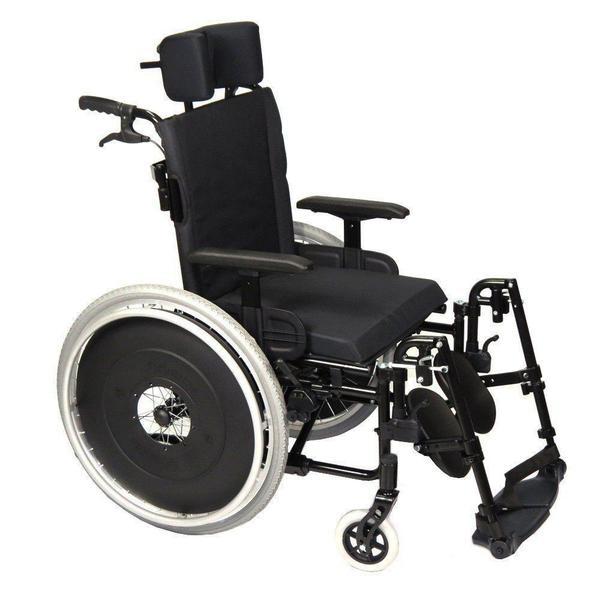 Cadeira de Rodas Avd Alumínio Avd Reclinável 46 Cm Preta - Ortobras