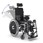 Cadeira De Rodas Avd Alumínio Reclinável 38cm Preta Ortobras