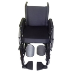 Cadeira De Rodas Avd Alumínio X Duplo Pés Eleváveis 42cm Prata Ortobras (cód. 6950)
