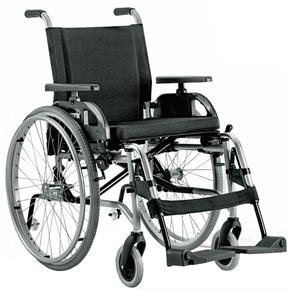 Cadeira de Rodas em Alumínio Taipu Jaguaribe Assento Prata