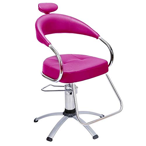 Cadeira de Salao de Beleza - Futura Dompel -rosa