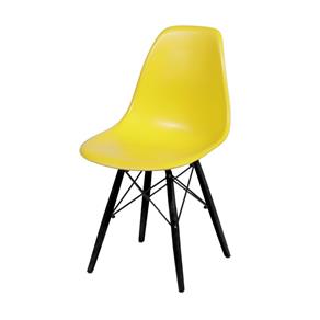 Cadeira Eames Base Preta OR Design Amarelo - Amarelo