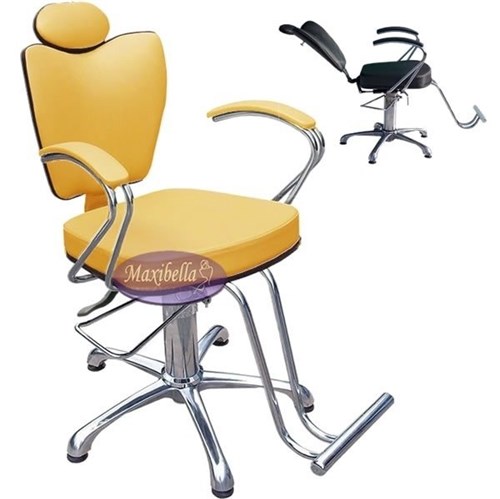 Cadeira Hidráulica Reclinável Flórida Luxo (Amarelo)