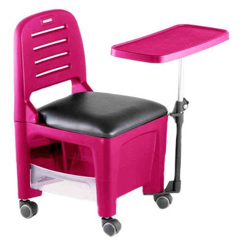 Cadeira Manicure Cirandinha Bari, Rosa - Dompel