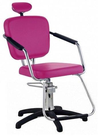 Cadeira Nix Hidráulica para Salão Cabeleireiro Rosa - Dompel