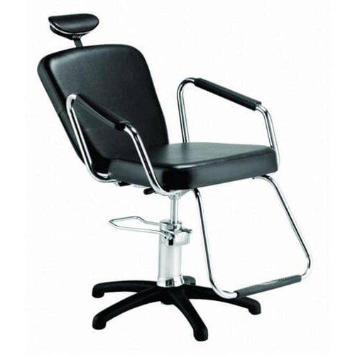 Cadeira Nix Hidráulica Reclinável para Barbeiro, Salão e Maquiagem, Preta - Dompel