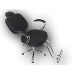 Cadeira para Cabeleireiro Corsa Reclinável Lx Preto 3d
