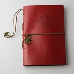 Caderno espiral retro Diário Notepad Vintage pirata Âncoras PU Leather Note Book para Jornal do viajante