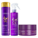 Cadiveu Açai Oil Kit - Shampoo + Spray + Máscara