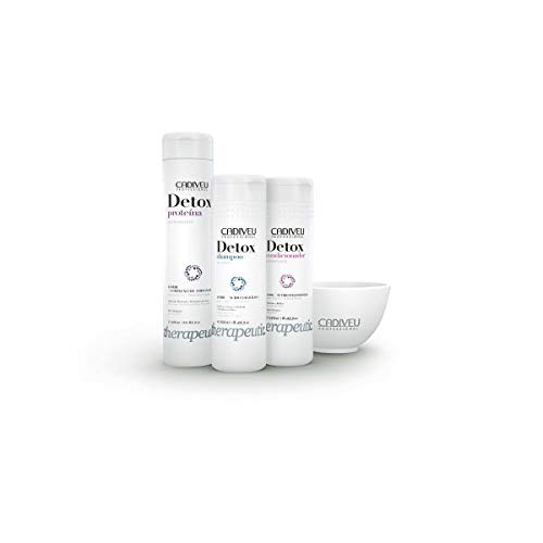 Cadiveu Detox Kit Home Care 3 Produtos - Detox Proteína 320ml Detox Shampo 250ml Condicionador Detox 250ml - P