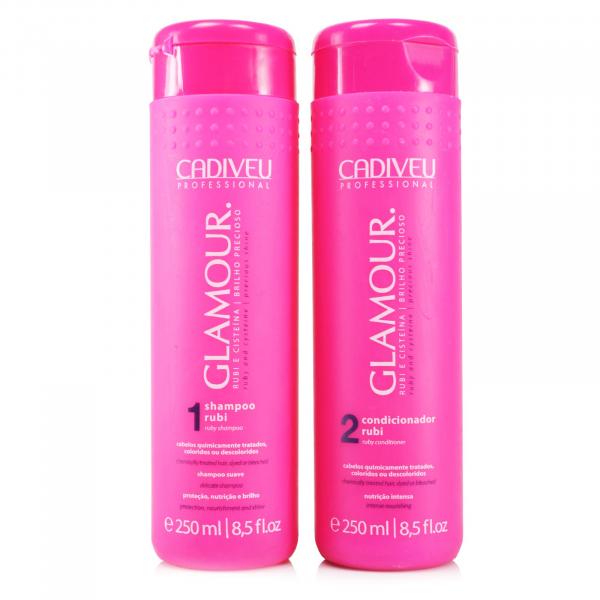 Cadiveu Glamour Kit Nutritivo Home Care - Shampoo e Condicionador Rubi e Cisteína - Cadiveu